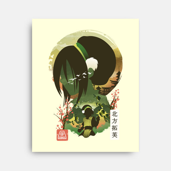 Ukiyo E Earthbender-none stretched canvas-dandingeroz