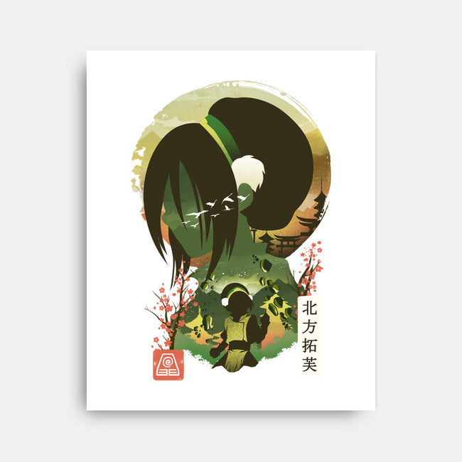 Ukiyo E Earthbender-none stretched canvas-dandingeroz