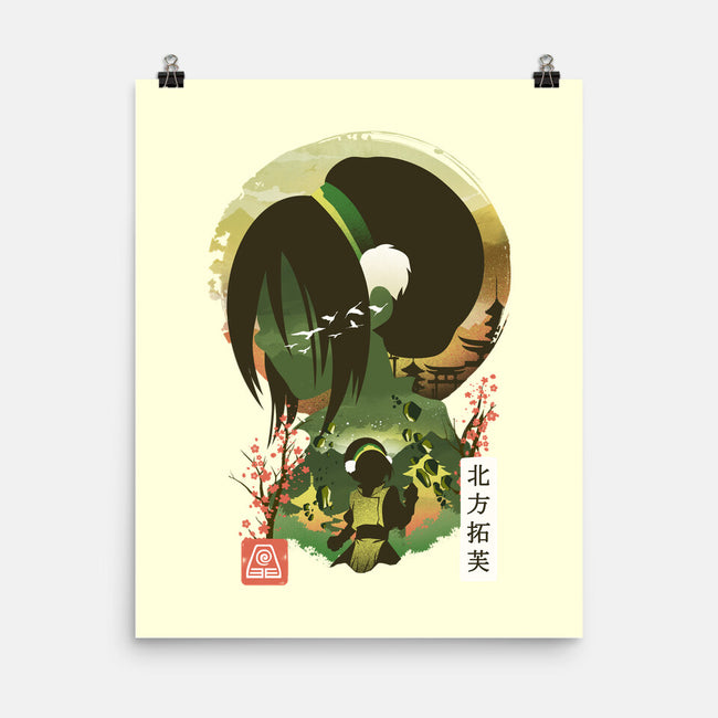 Ukiyo E Earthbender-none matte poster-dandingeroz