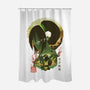 Ukiyo E Earthbender-none polyester shower curtain-dandingeroz