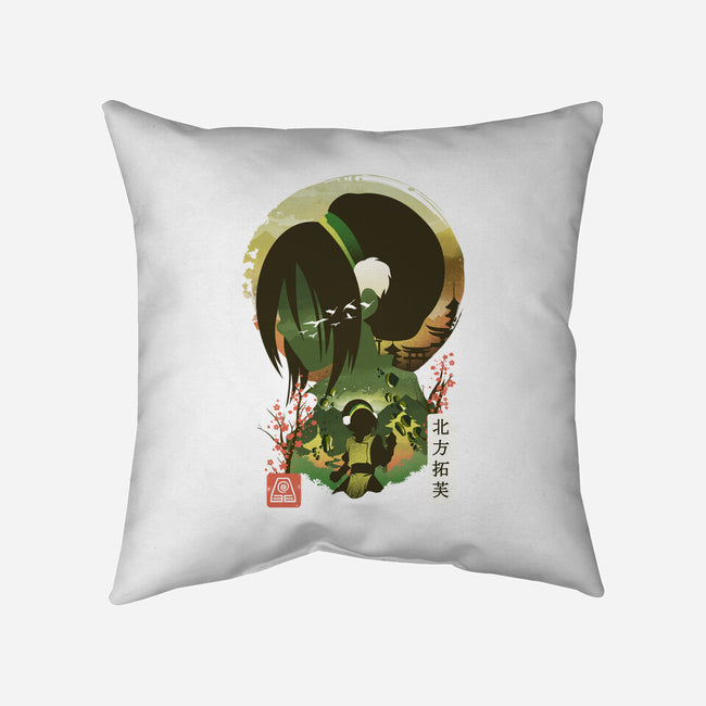 Ukiyo E Earthbender-none removable cover w insert throw pillow-dandingeroz