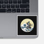 Dragon Wave-none glossy sticker-zascanauta