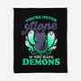 Me And My Demons-none fleece blanket-eduely