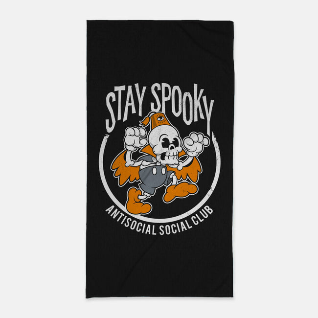 Spooky Club-none beach towel-Nemons