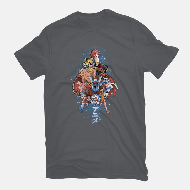 First Anime Heroes-mens premium tee-Skullpy