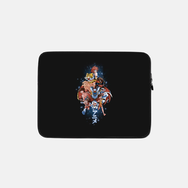 First Anime Heroes-none zippered laptop sleeve-Skullpy