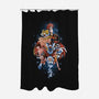 First Anime Heroes-none polyester shower curtain-Skullpy