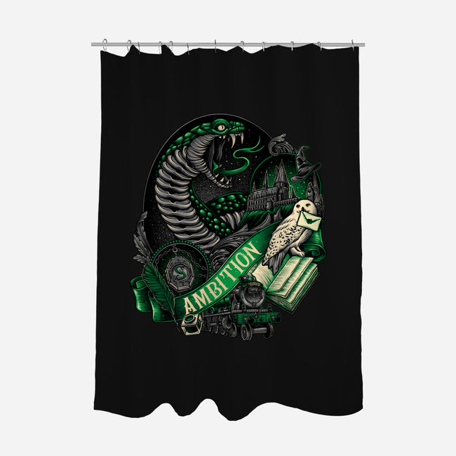 The House Of Ambition-none polyester shower curtain-glitchygorilla