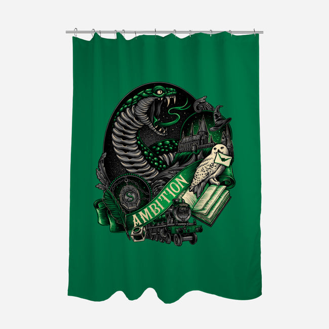 The House Of Ambition-none polyester shower curtain-glitchygorilla