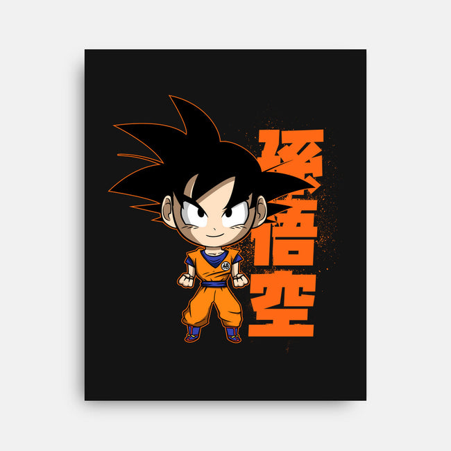 Son Goku Chibi-none stretched canvas-Diegobadutees