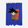 Son Goku Chibi-none polyester shower curtain-Diegobadutees