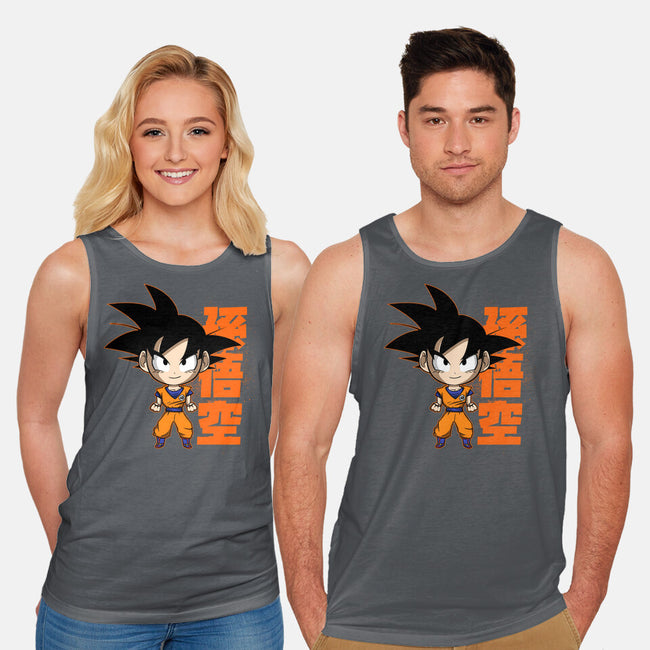 Son Goku Chibi-unisex basic tank-Diegobadutees