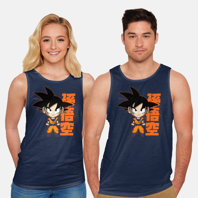 Son Goku Chibi-unisex basic tank-Diegobadutees
