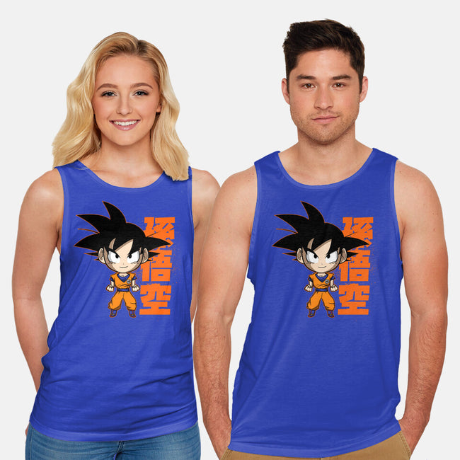 Son Goku Chibi-unisex basic tank-Diegobadutees