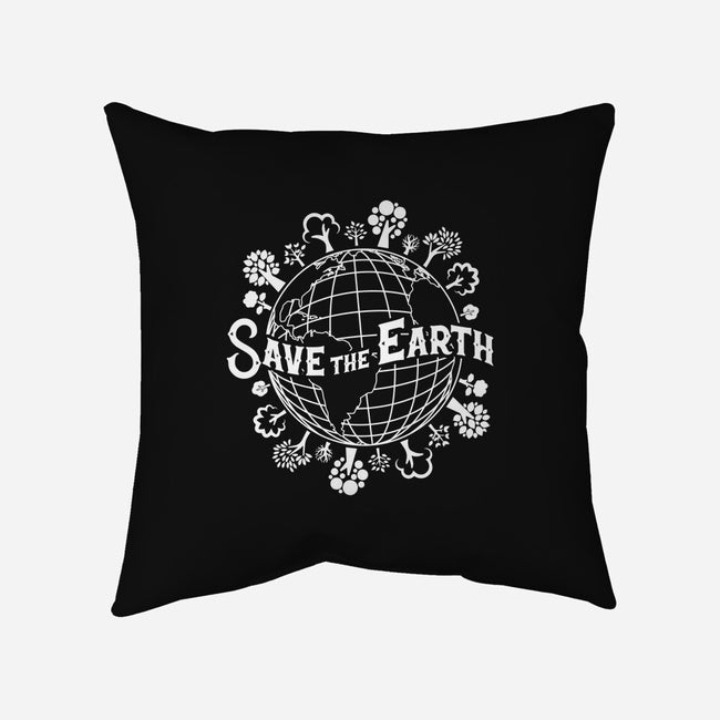 Save Our Planet-none removable cover w insert throw pillow-DrMonekers