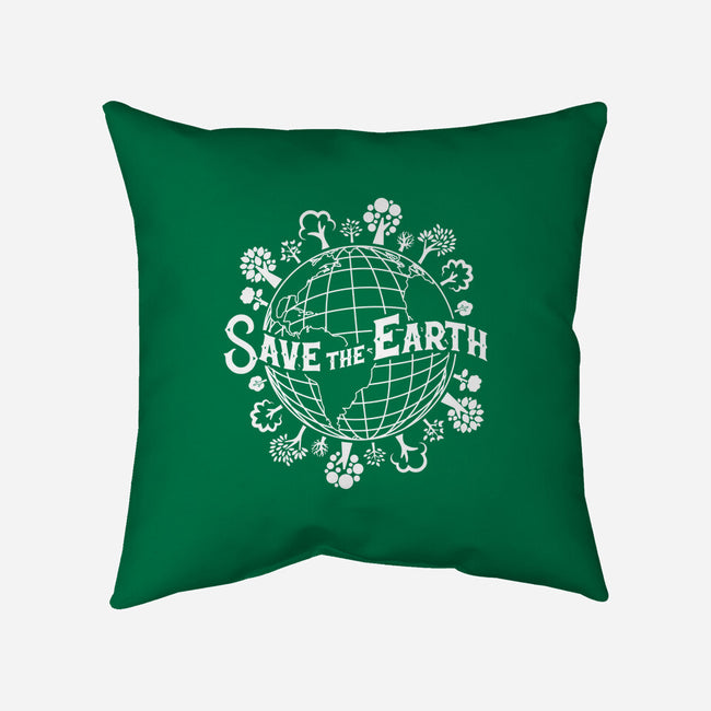 Save Our Planet-none removable cover w insert throw pillow-DrMonekers