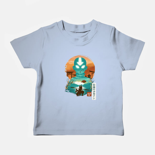 Ukiyo E Airbender-baby basic tee-dandingeroz