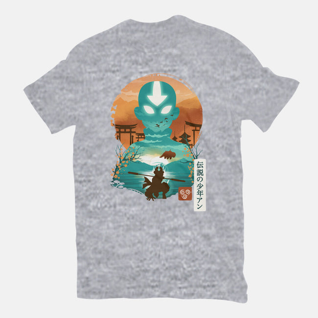 Ukiyo E Airbender-youth basic tee-dandingeroz