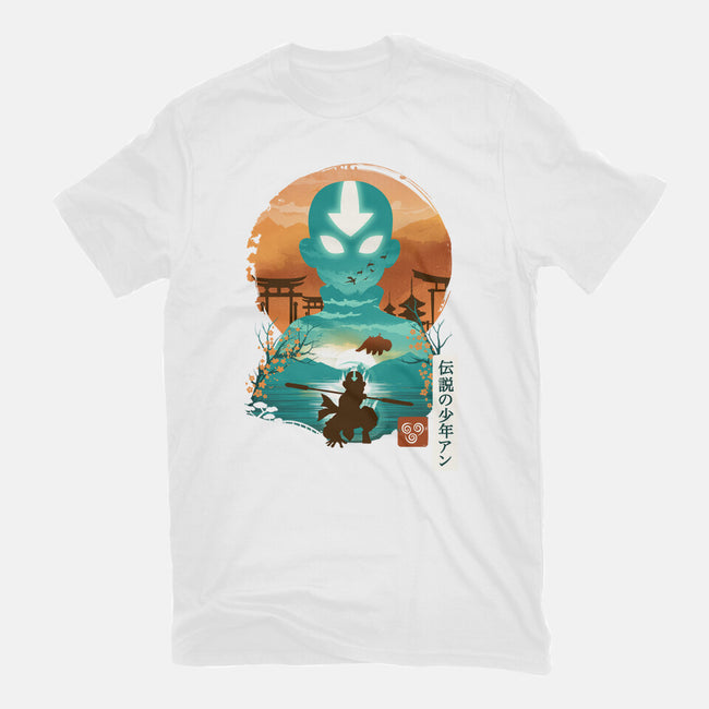 Ukiyo E Airbender-youth basic tee-dandingeroz