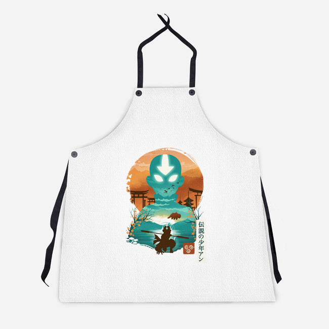 Ukiyo E Airbender-unisex kitchen apron-dandingeroz