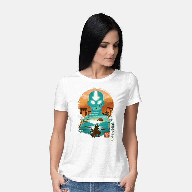 Ukiyo E Airbender-womens basic tee-dandingeroz