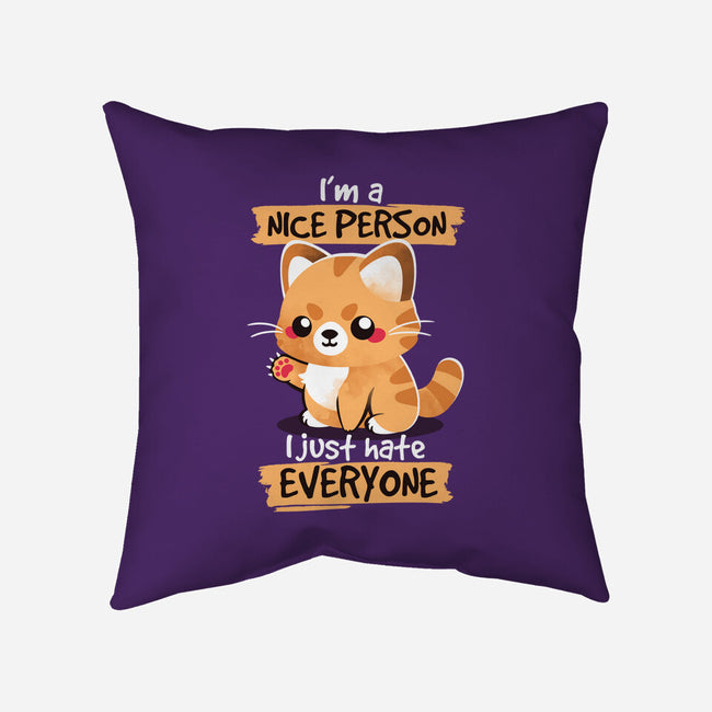 Nice Person-none removable cover throw pillow-NemiMakeit