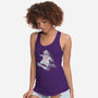 Rainbow Trash Panda-womens racerback tank-eduely