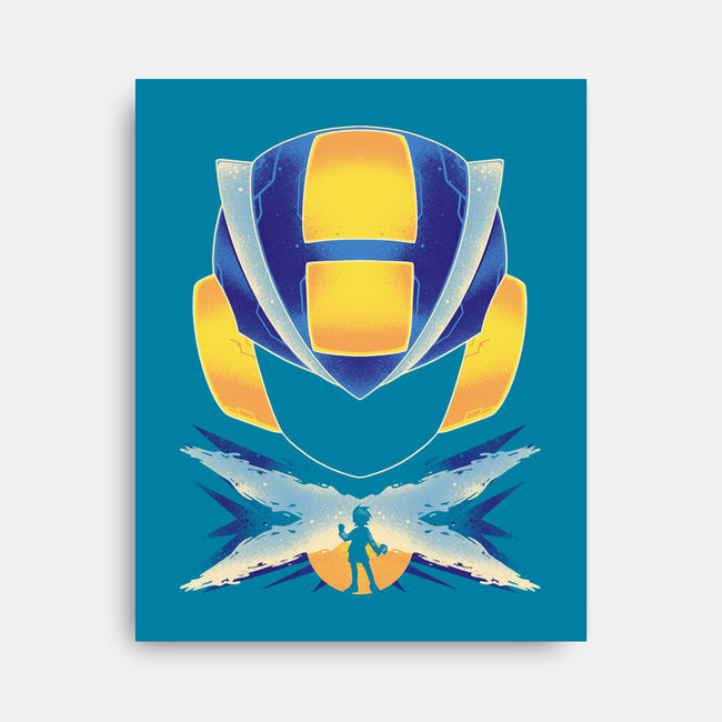 Rockman EXE-none stretched canvas-RamenBoy