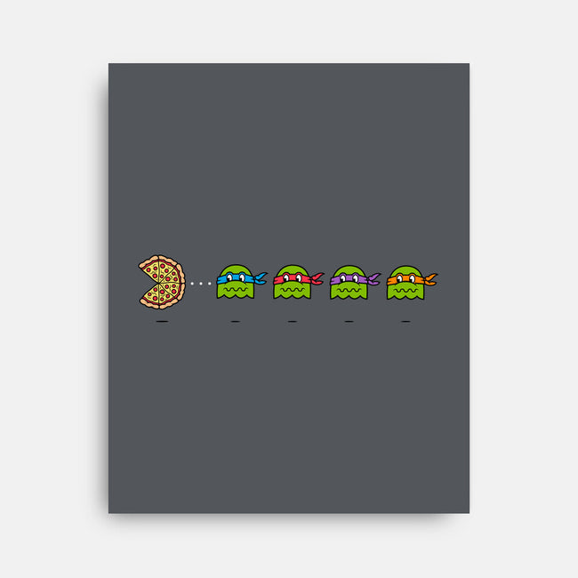 PAC-Pizza-none stretched canvas-krisren28