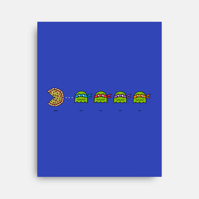 PAC-Pizza-none stretched canvas-krisren28