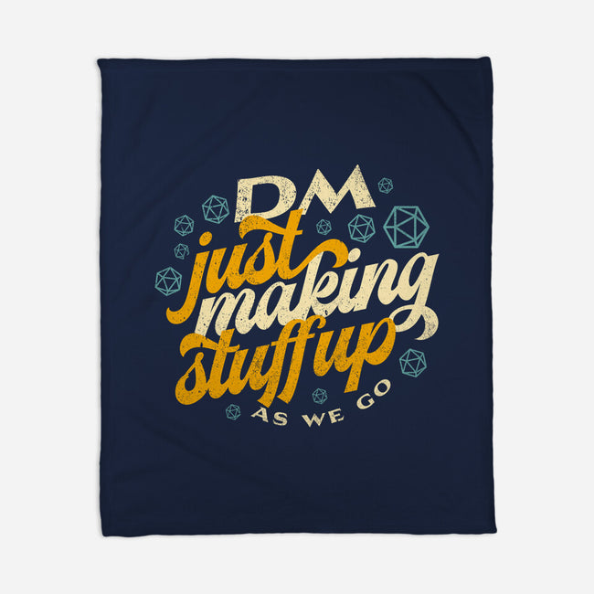 DM Making Stuff Up-none fleece blanket-ShirtGoblin