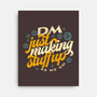 DM Making Stuff Up-none stretched canvas-ShirtGoblin