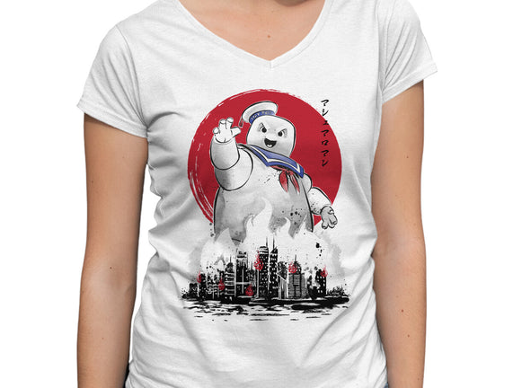 Marshmallow Man Sumi-E