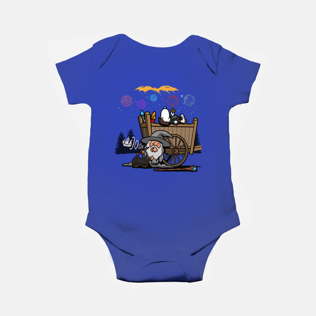 Fireworks Nuts-baby basic onesie-Boggs Nicolas