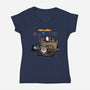 Fireworks Nuts-womens v-neck tee-Boggs Nicolas