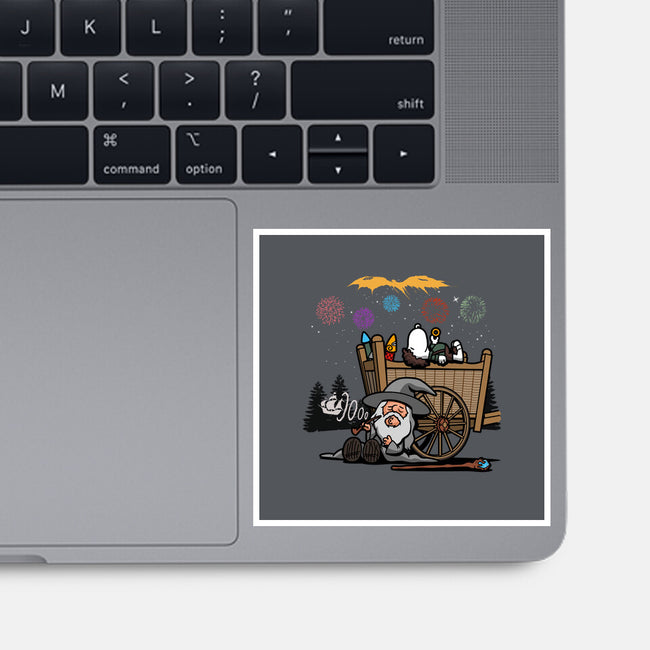 Fireworks Nuts-none glossy sticker-Boggs Nicolas