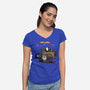 Fireworks Nuts-womens v-neck tee-Boggs Nicolas