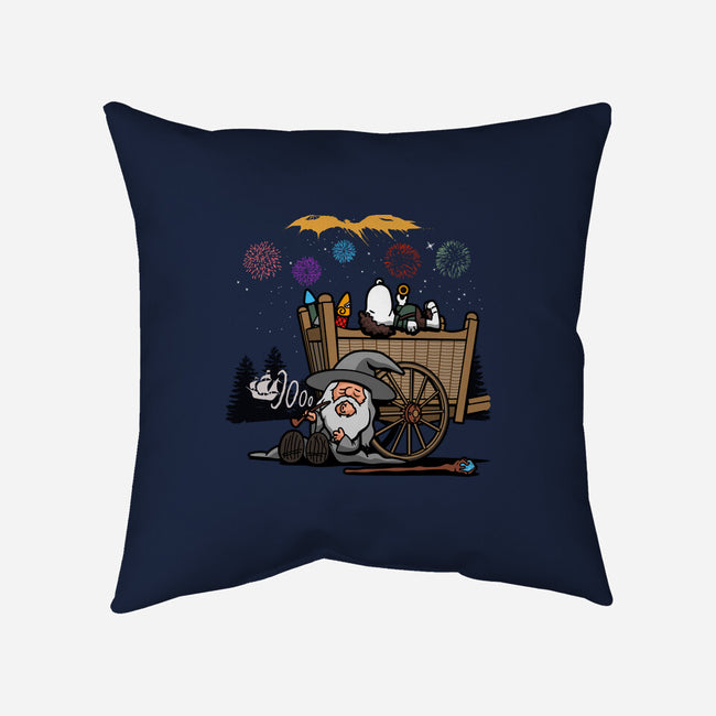 Fireworks Nuts-none removable cover throw pillow-Boggs Nicolas