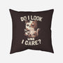 Do I Look Like I Care-none removable cover w insert throw pillow-eduely