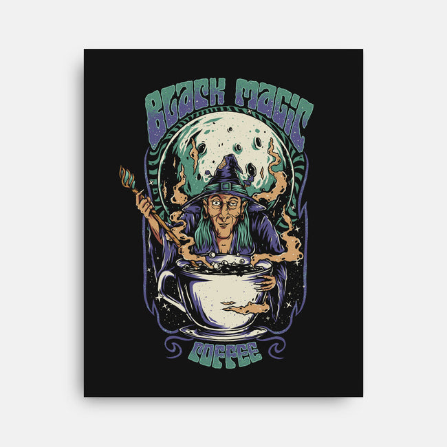 A Little Black Coffee-none stretched canvas-Slikfreakdesign