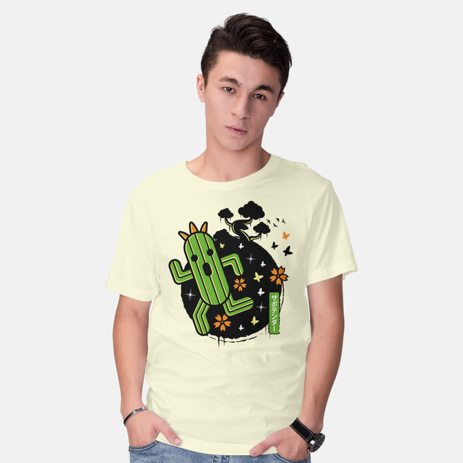 Cactilio Japanese Landscape-mens basic tee-Logozaste