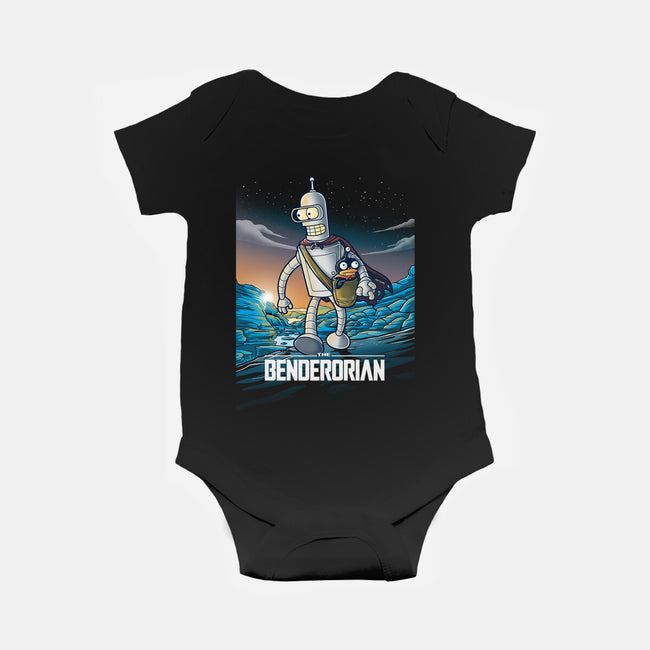 The Benderorian Poster-baby basic onesie-trheewood