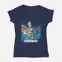 The Benderorian Poster-womens v-neck tee-trheewood