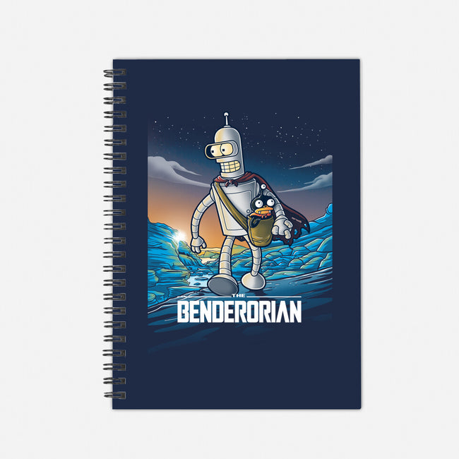 The Benderorian Poster-none dot grid notebook-trheewood