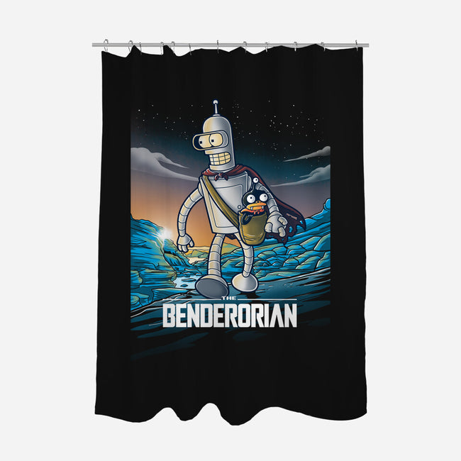 The Benderorian Poster-none polyester shower curtain-trheewood