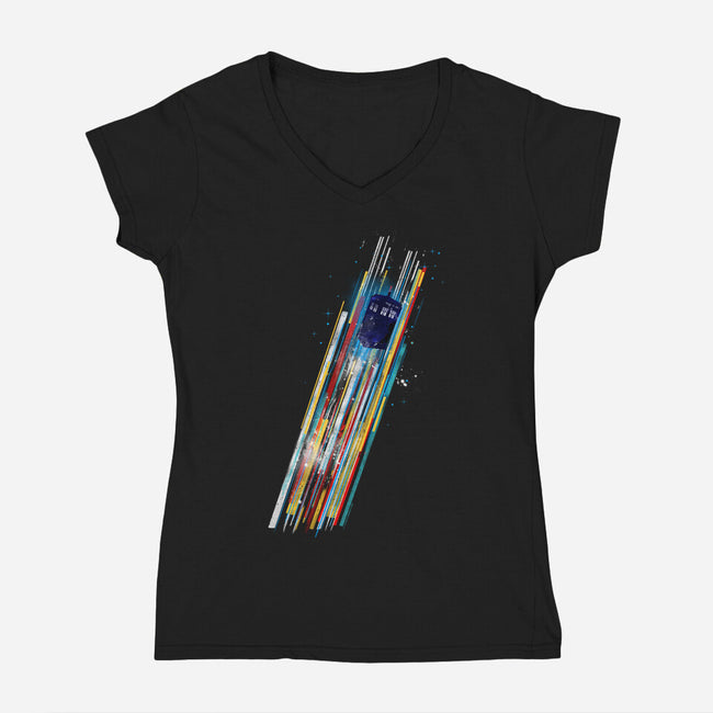The Chameleon Device V2-womens v-neck tee-kharmazero