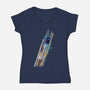 The Chameleon Device V2-womens v-neck tee-kharmazero