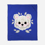 Polar Bear Of Leaves-none fleece blanket-NemiMakeit