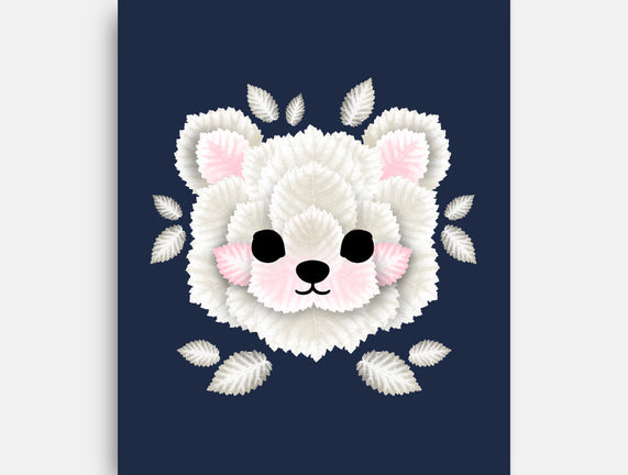 Polar Bear Of Leaves