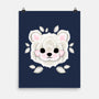 Polar Bear Of Leaves-none matte poster-NemiMakeit